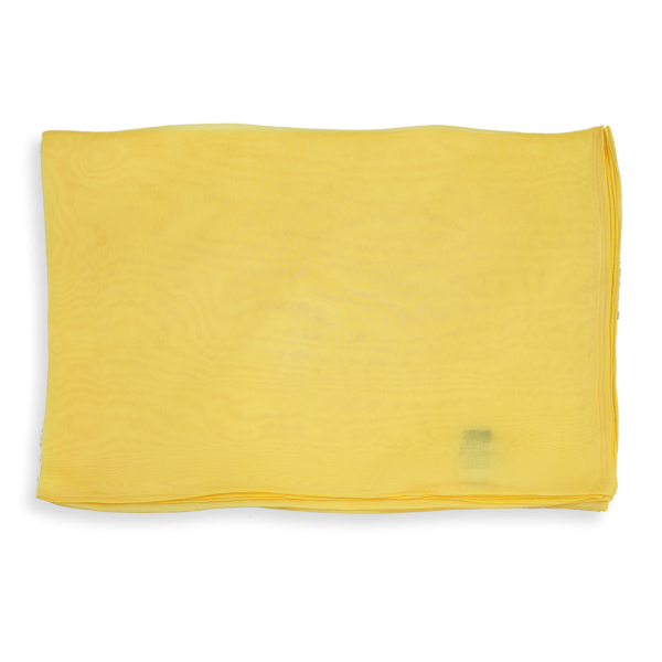 Etole-femme-mousseline-soie-unie-jaune-804A