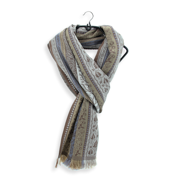Romain-beige-wool-silk-cotton-men’s-scarf