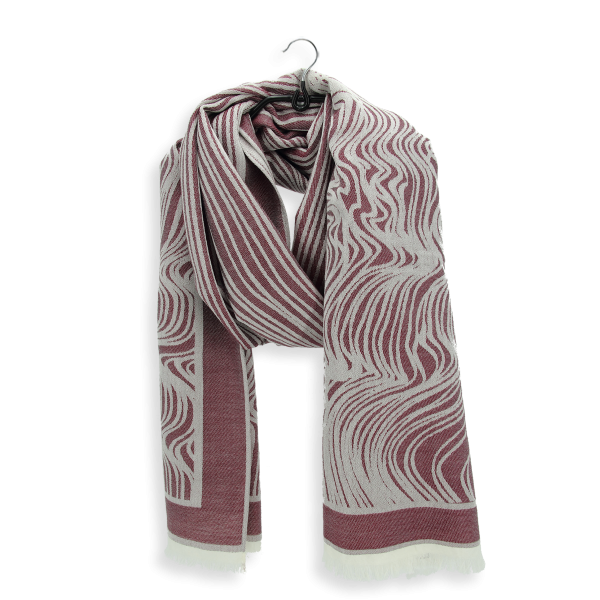 Burgundy-cashmere-men’s-stole-Tramage