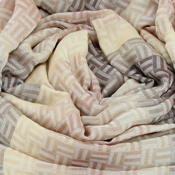Etole-cheche-coton-beige-mixte-Boreal
