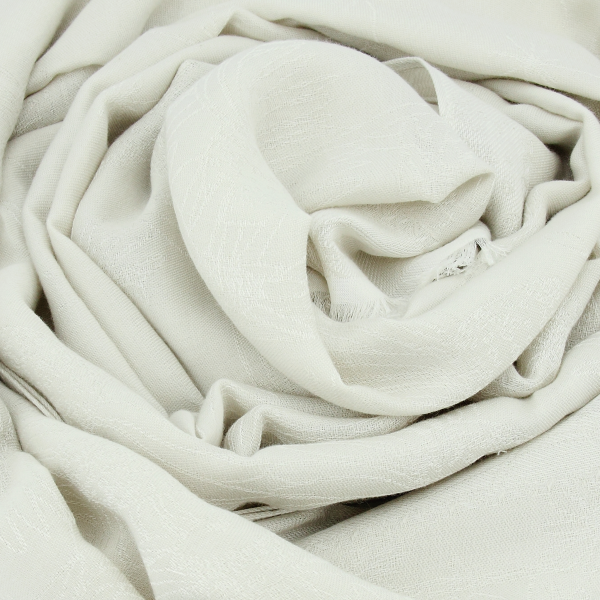 chèche-femme-coton bio-blanc nacre-Bio life