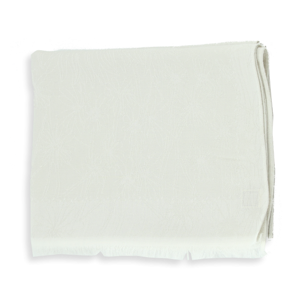 chèche-femme-coton bio-blanc nacre-Bio life