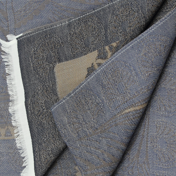 Chèche-mixte-coton bio-certifié-navy-beige-Egypte