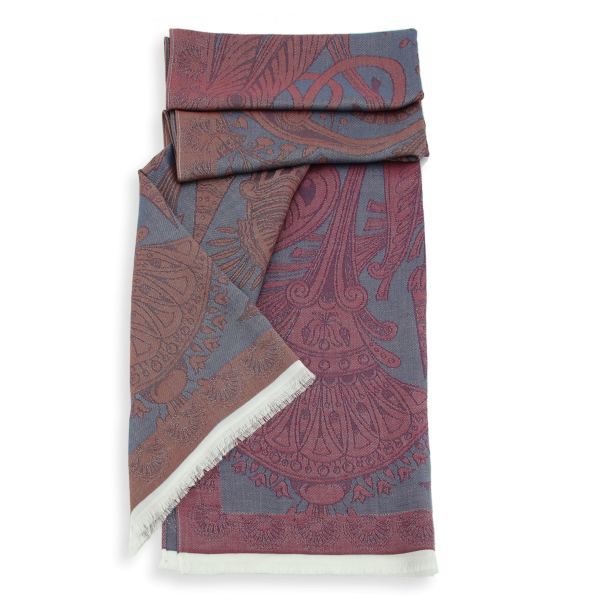 Chèche-mixte-coton bio-certifié-rouge-Egypte