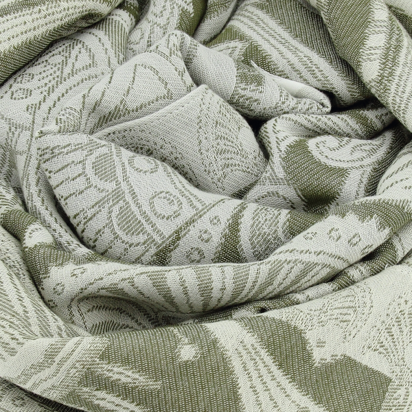 Chèche-mixte-coton bio-certifié-vert-Egypte