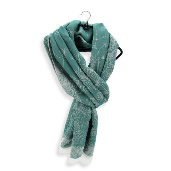 chèche-femme-coton bio-vert-Bio life