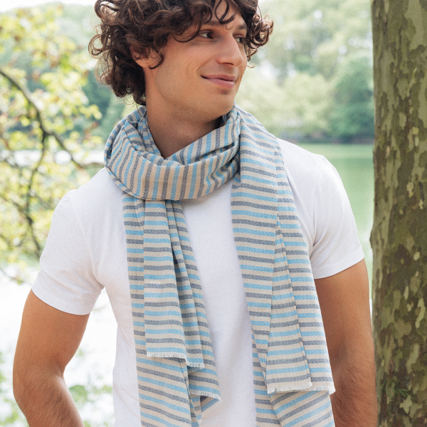 Chèche-homme-bleu-coton-Transat