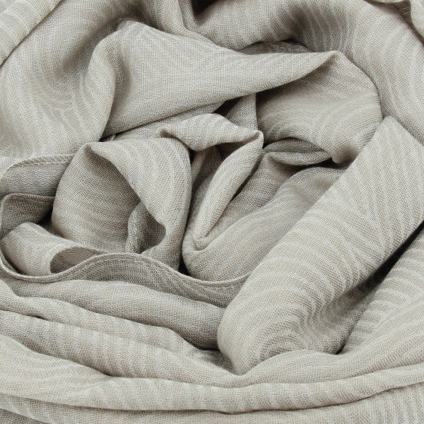 chèche-femme-coton-modal-lin–gris beige-Méditation