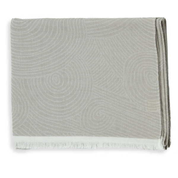 chèche-femme-coton-modal-lin–gris beige-Méditation