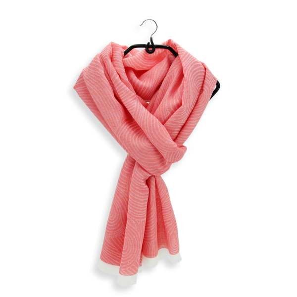 chèche-femme-coton-modal-lin–rose corail-Méditation