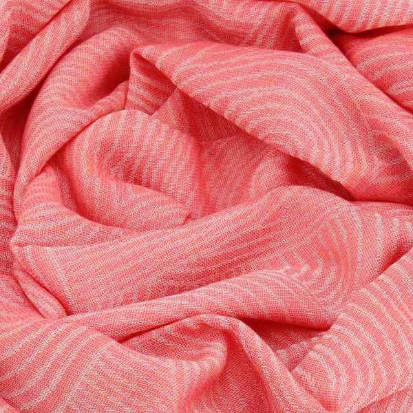 chèche-femme-coton-modal-lin–rose corail-Méditation