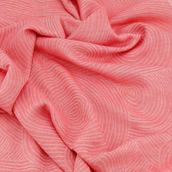 chèche-femme-coton-modal-lin–rose corail-Méditation