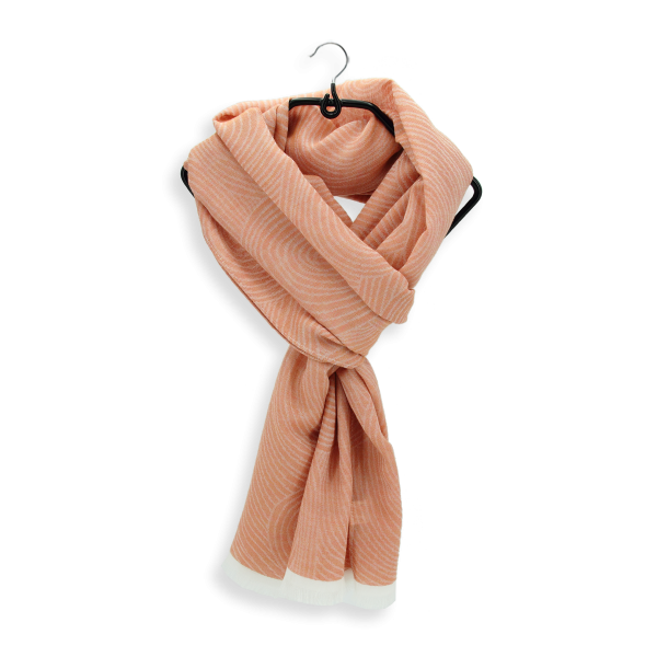 chèche-femme-coton-modal-lin–abricot-Méditation