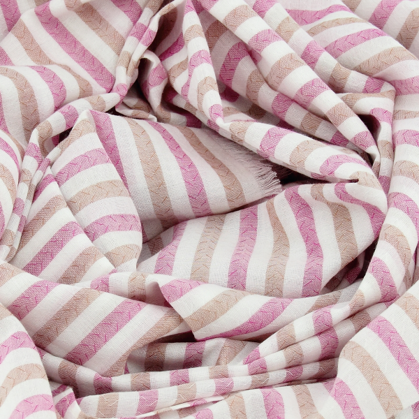 Chèche-homme-magenta-beige-coton-Transat
