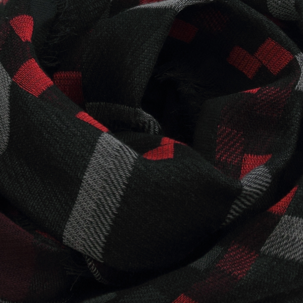 Cheche-homme-coton-modal-noir-rouge-Titane