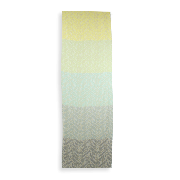 Cheche-femme-coton-soie-aqua-jaune-goutte d'eau