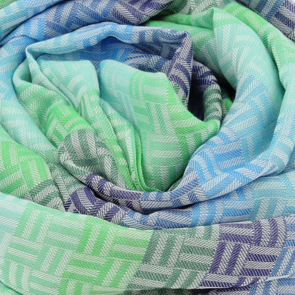 Etole-cheche-coton-turquoise-mixte-Boreal