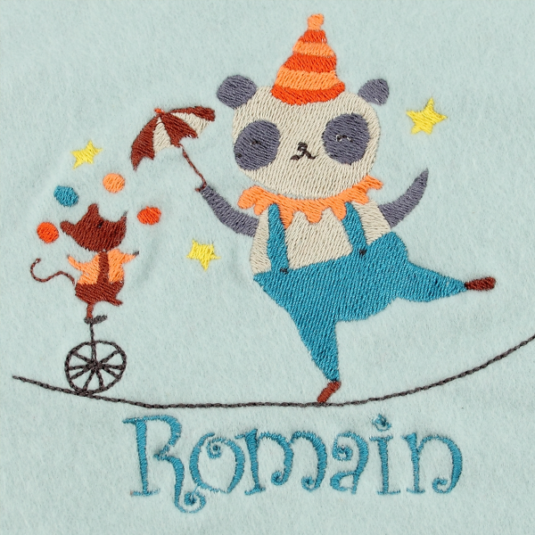 Sky-blue-organic-cotton-circus-embroidered-children’s-scarf