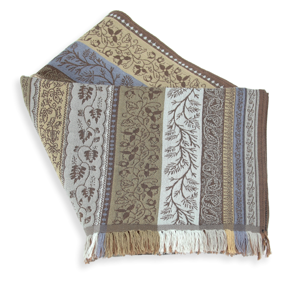 Echarpe-homme-laine-soie-coton-beige-Romain
