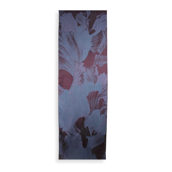 Etole-femme-cachemire-soie-bordeaux-bleu-jean-Serenade-1A