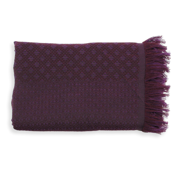 Etole-homme-cachemire-soie-coton-bordeaux-Losange