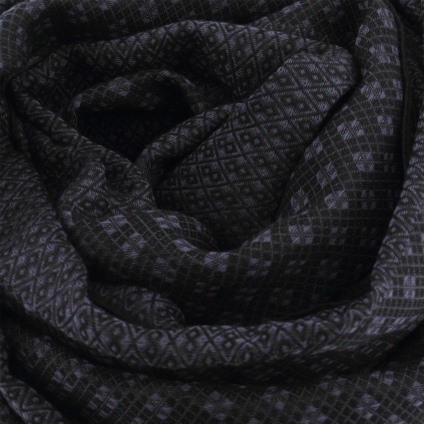 Etole-homme-cachemire-soie-coton-noir-parme-Losange