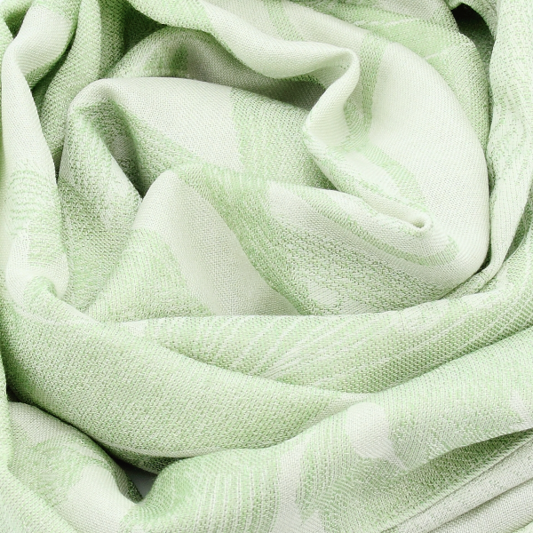Echarpe-femme-vert anis-laine-cachemire-soie-Fantastic