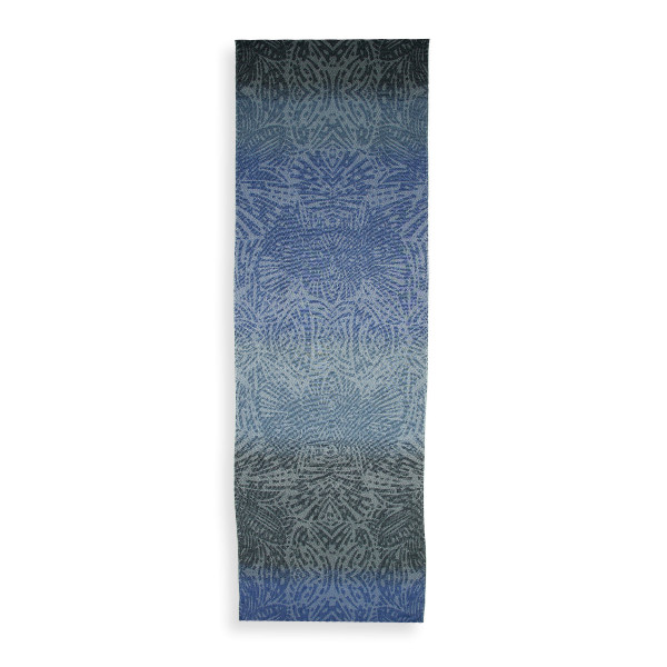 Echarpe-femme-coton-soie-bleu-marine-Butterfly