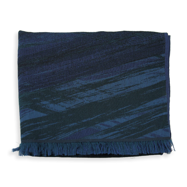 Echarpe-homme-coton-soie-bleu-Spirit