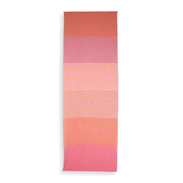 Echarpe-homme-femme-coton-modal-corail-orange-Chèche