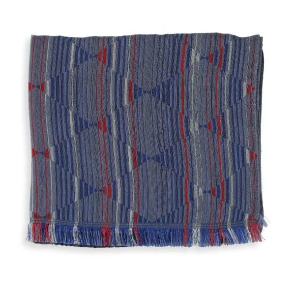 Echarpe-homme-coton-soie-bleu-jean-Chicago