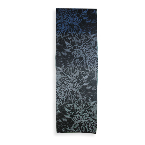 Echarpe-coton-femme-noir-bleu-Roseland