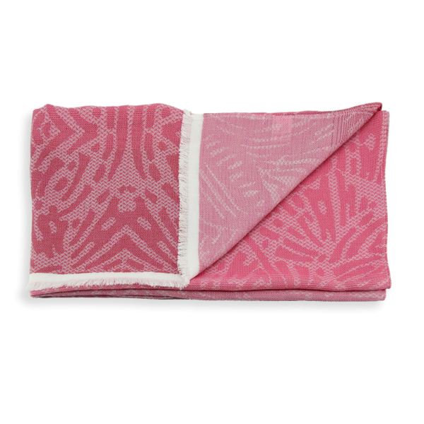 Echarpe-femme-coton-modal-rose -Butterfly