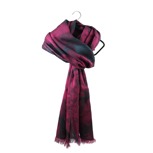 Etole-femme-coton-soie-rose-canard-Emotion