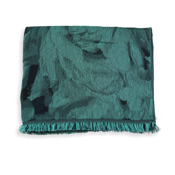 Echarpe-femme-coton-soie-turquoise-Emotion
