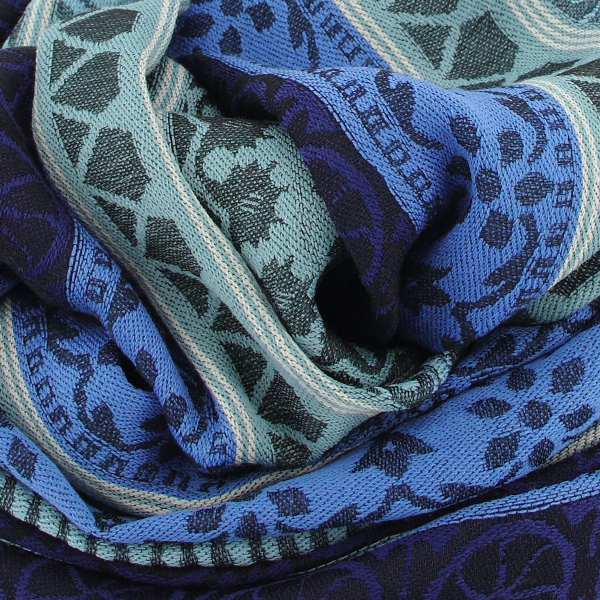 Echarpe-femme-laine-modal-bleu-Précieux