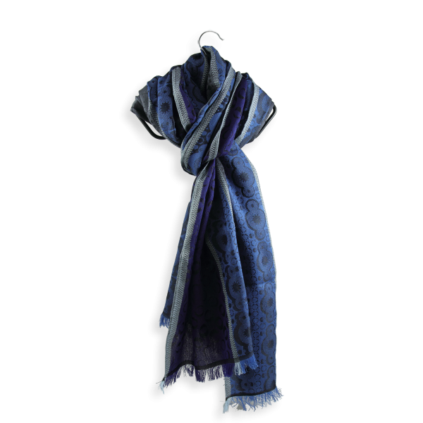 Echarpe-laine-merinos-soie-fabrique-en-france-bleu-jean-Jericho