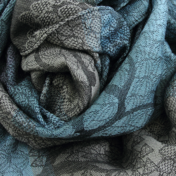 Echarpe-Femme-laine-merinos-france-gris-bleu-olivier