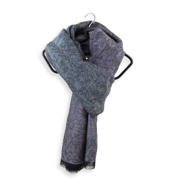 Etole-femme-laine-soie-coton-modal-violet-argent-Secret-3A