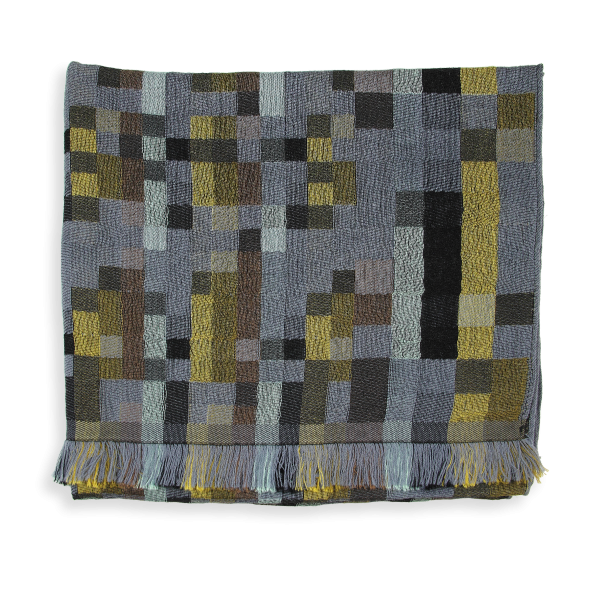 Echarpe-homme-laine-merinos-coton-soie-gris-Recital-fabriqué-en-France.