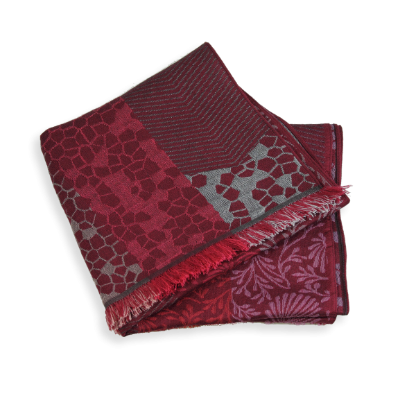 Echarpe-femme-laine-soie-rouge-rose-charme