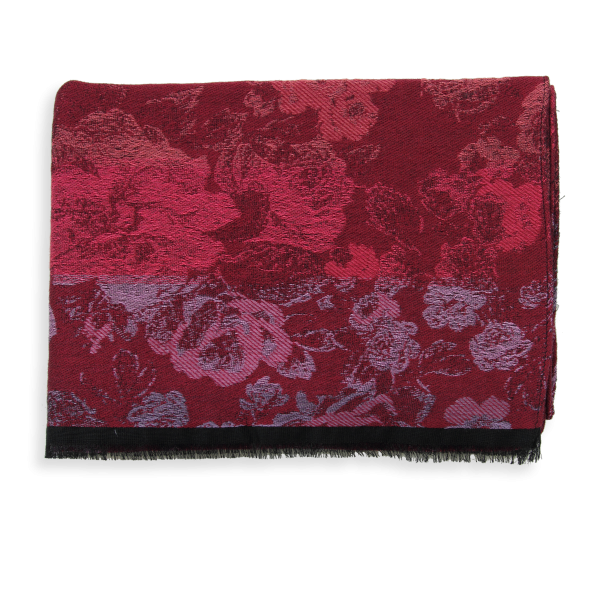 Echarpe-femme-laine-coton-modal-rouge-Florence-2A