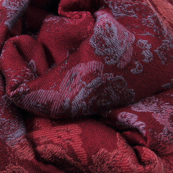 Echarpe-femme-laine-coton-modal-rouge-Florence-2A