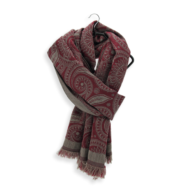 Echarpe-homme-laine-soie-rouge-bordeaux-Tradi