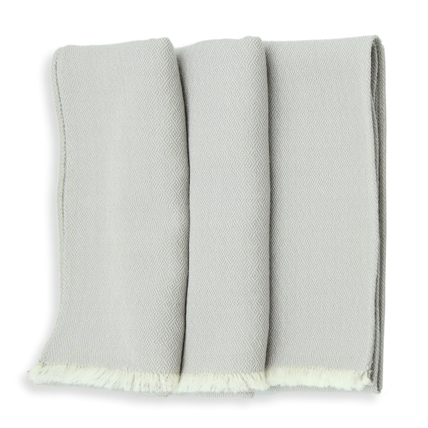 Echarpe-homme-femme-grise-laine-soie-Domino