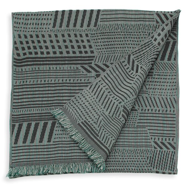 Echarpe-homme-laine-soie-vert-doux-Kyoto