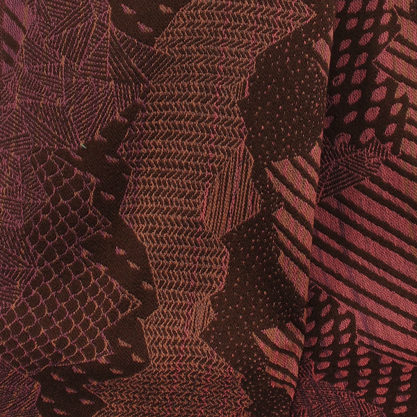 Echarpe-femme-vieux rose-laine-mérinos-Nébuleuse