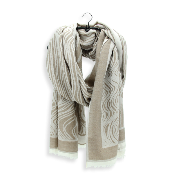 Etole-homme-cachemire-beige-Tramage