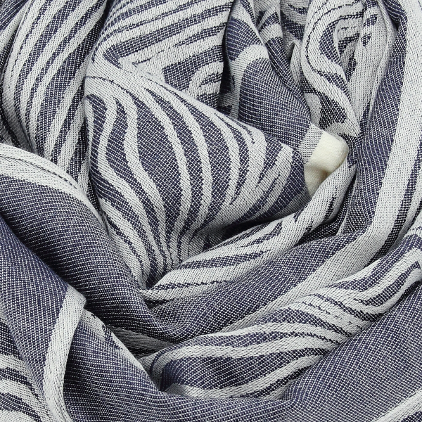 Etole-homme-cachemire-bleu marine-Tramage