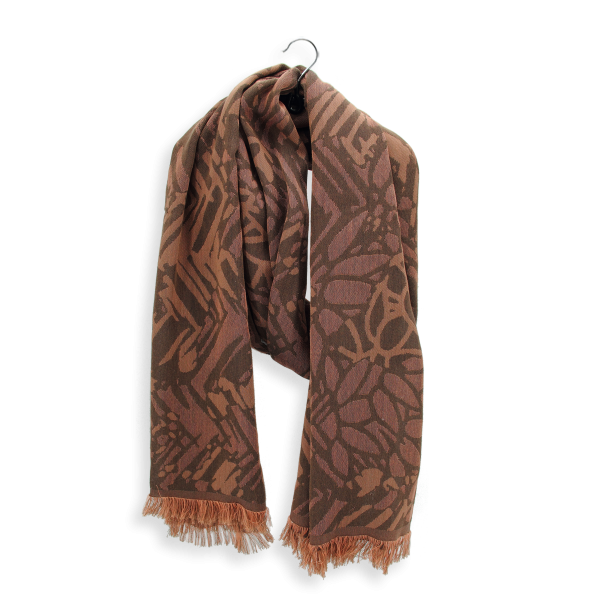 Etole-cachemire-femme-marron-Savanna